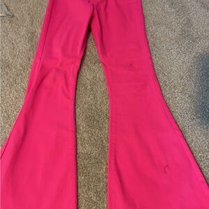 Vibrant Pink Boot Cut Jeans for Women